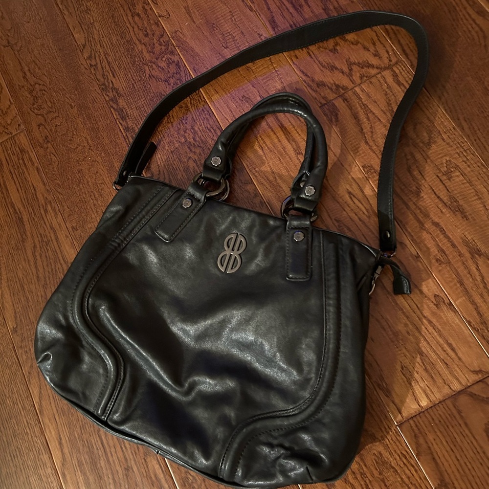 Soft leather black bag